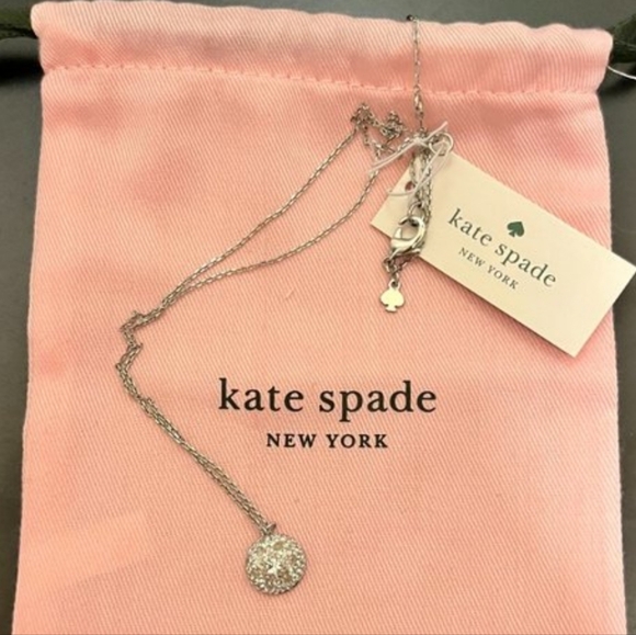 Kate Spade Infinity Beyond Knot Mini Pendent Silver W/ Dusty - Picture 4 of 7